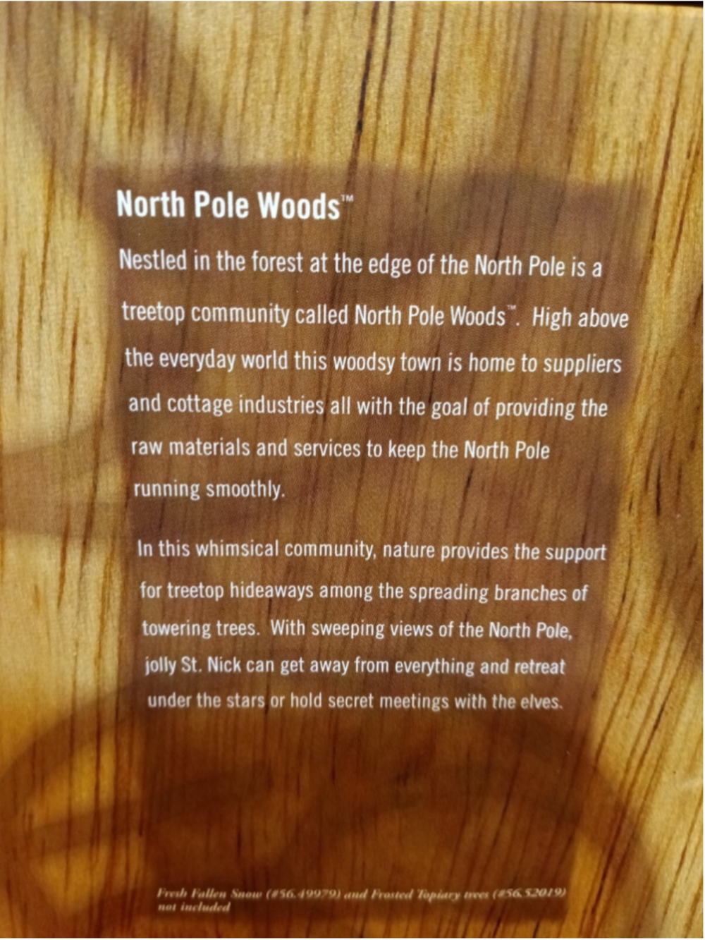 Dept 56 Pinewood Trees Large Village Accessories North Pole & Gone Fishing - Picture 7 of 11